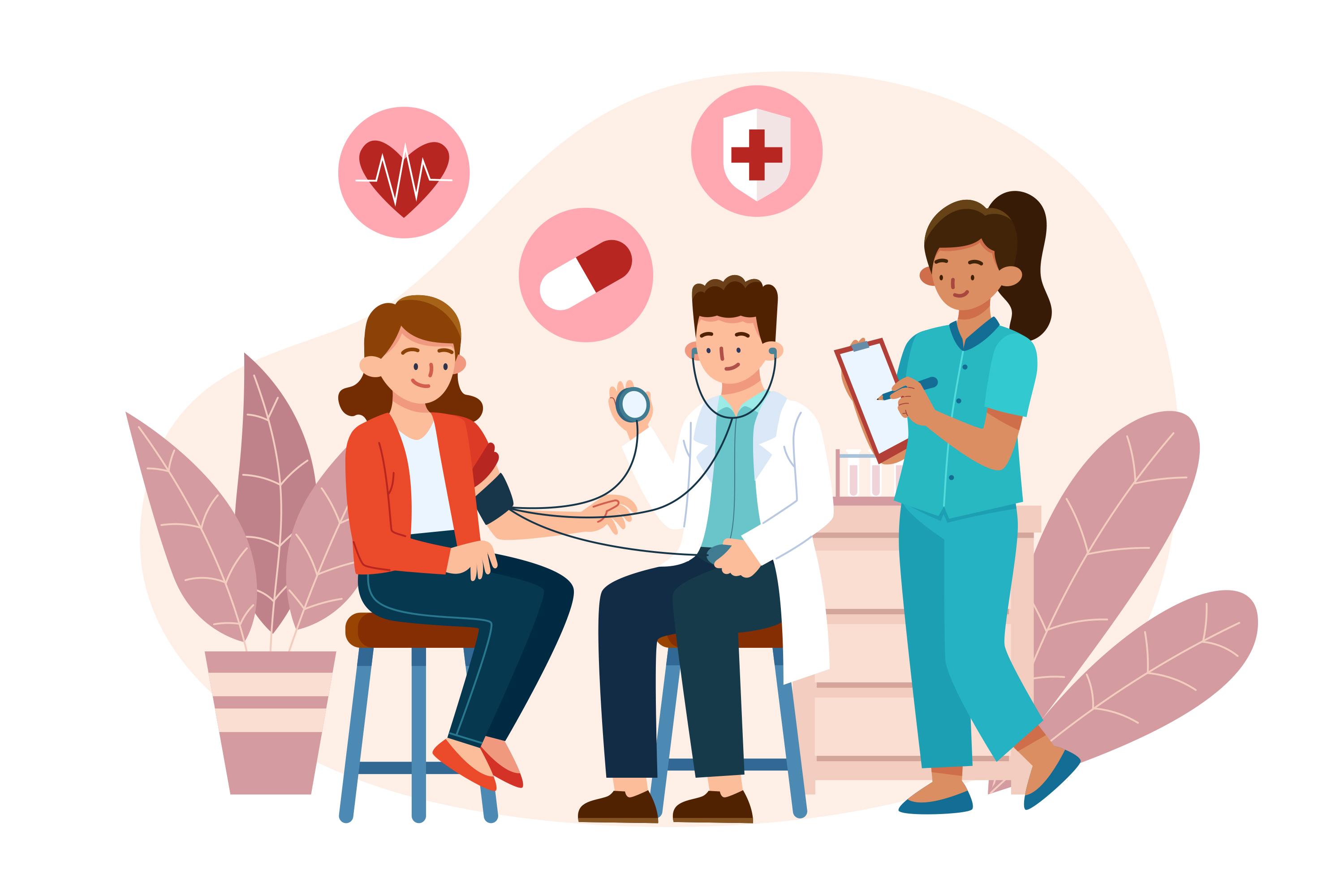 dr with patient